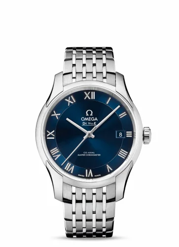 Omega De Ville Hour Vision Master Chronometer Stainless Steel / Blue / Bracelet 433.10.41.21.03.001 (43310412103001)